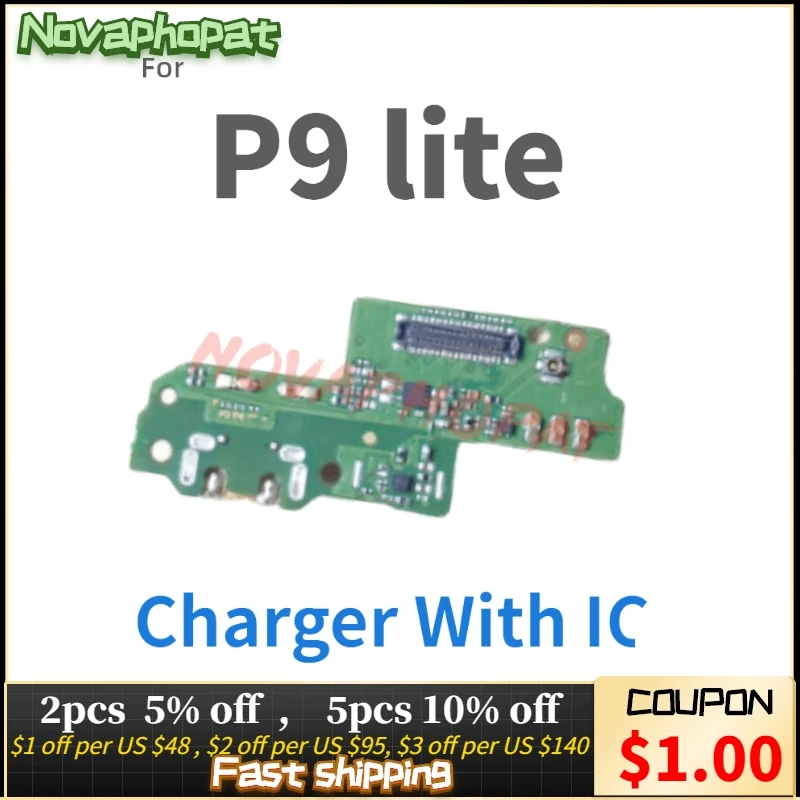 Novaphopat Per Huawei P9 Lite Mini Nova Y6 Pro 2017 Porta Di Ricarica Cavo Di Ricarica Usb Cavo Flessibile Microfono Mic Plug Board Parts