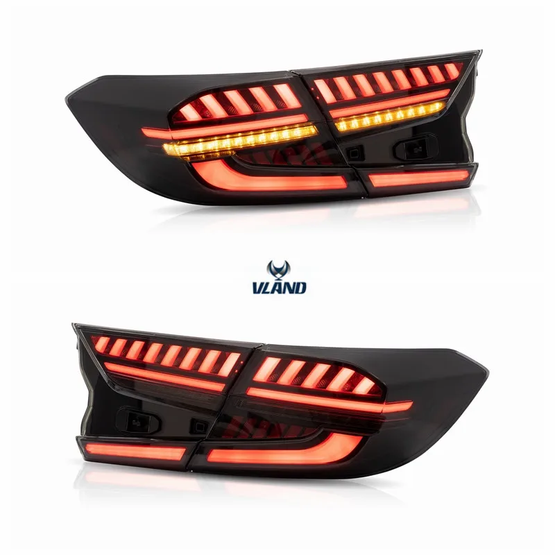 Vland автомобильный Стайлинг для Accord10TH задний светильник s- для полного светодиодный задний фонарь с поворотным сигналом+ тормоз+ Реверс+ туман+ DRL светодиодный светильник