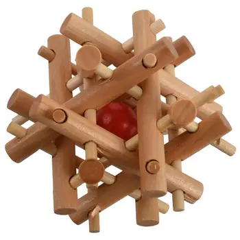 

Wooden Twelve Sisters Take the ball cage Lock Interlocking Logic Puzzle Burr Puzzles