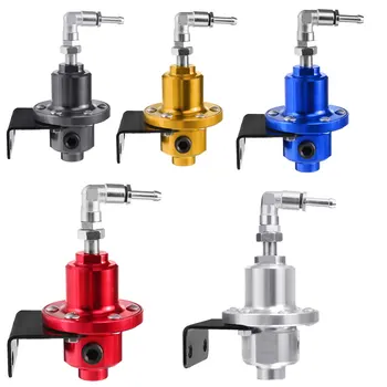 

Universal Adjustable Fuel Pressure Regulator With Gauge Kit Aluminum Red/Blue/Gold/Silver/Black/Titanium