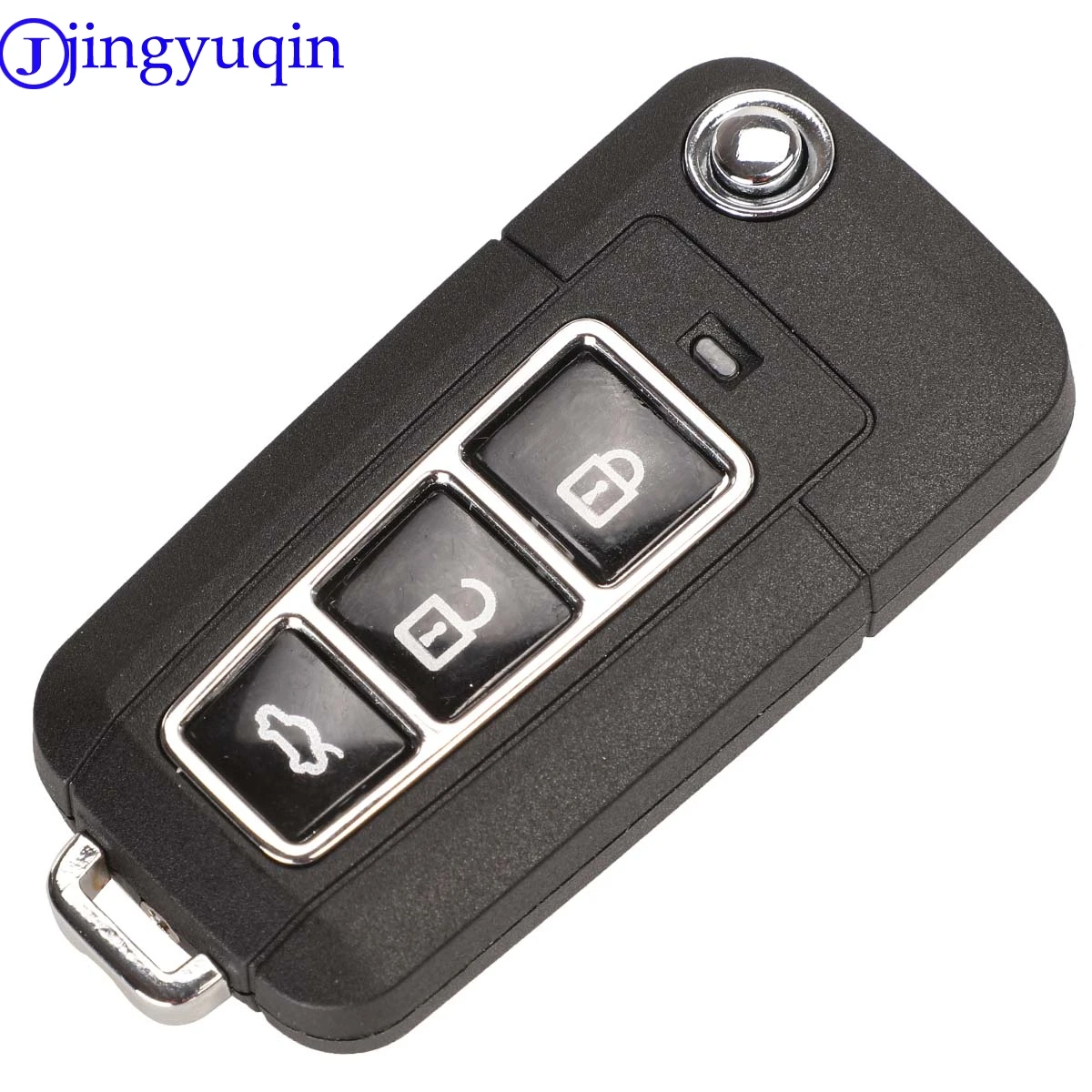 Jingyuqin 10 шт. модифицированный чехол для ключей автомобиля для hyundai Elantra Sonata Santa для Kia Carens 1 2+ 1 2 3+ 1 кнопки чехол для ключей Fob