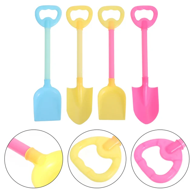 4pcs Kids Beach Toys Funny Shovels Interesting Children Playthings 2