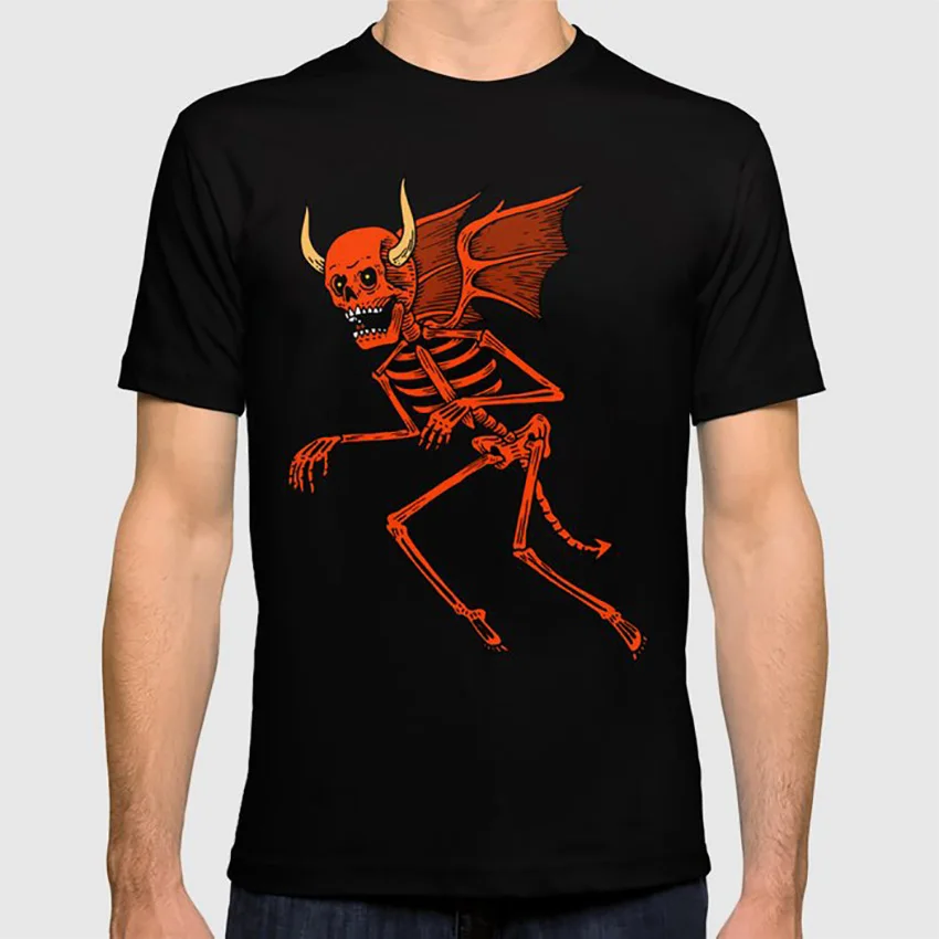 Devil Angel Футболка devil evil horns horn skull skulls calavera calaveras День мертвых на Хэллоуин