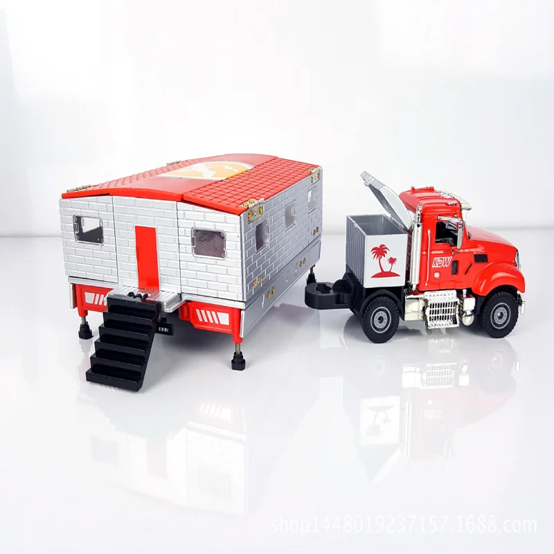 Новые продукты Cadeve 1: 50 однослойный сплав караван модель игрушки Роскошные Touring модифицированный складной караван трансформации