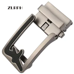 Zlrph moda masculina liga de negócios fivela automática única fivelas de cinto de placa para 3.5cm catraca vestuário acessórios