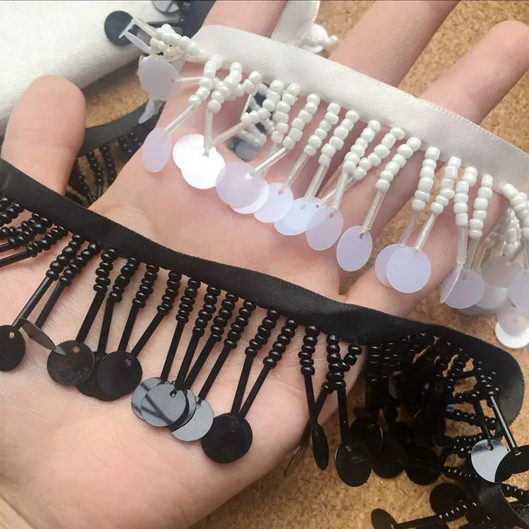 

Bead piece handmade nail-bead tassel ribbon lace trim DIY wedding dress wrap pants curtain accessories