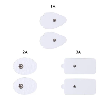 

2 Pieces Replacement Electrodes Pads Self Adhesive and Reusable Includes Small Medium and Large Pads