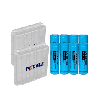 

8Pcs*PKCELL 14500 Battery 3.7V 800mAh ICR14500 Lithium Li-ion Rechargeable Batteries For Flashlight+2pcs AA/AAA Battery Boxes