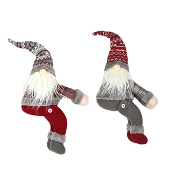 

BMBY-Christmas Decorations Forester Knitted Wool Curtain Hold Door Curtain Button Home Curtain Decoration