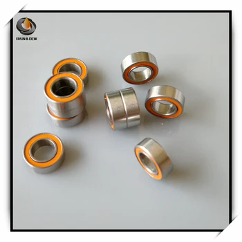

2Pcs 4X7X2.5 SMR74 2RS CB ABEC7 4x7x2.5mm Stainless steel hybrid ceramic ball bearing