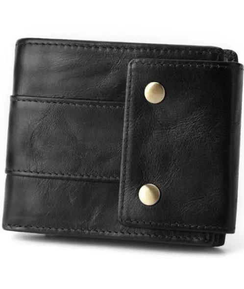 Black hasp purse Многофункциональный натуральная кожа Для мужчин кошельки Винтаж на застежке Женская сумочка для денег карман на молнии Держатель для карт Стандартный Portomonee - Цвет: Black hasp purse
