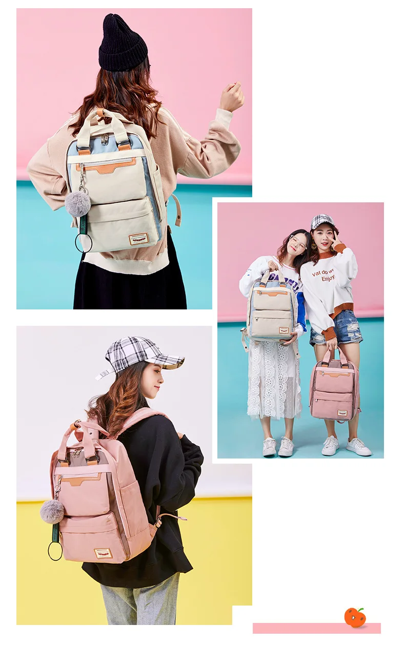 Atinfor, брендовый водонепроницаемый нейлоновый рюкзак для девочек, для средних школьников, для путешествий, рюкзаки на плечо, детские сумки для книг