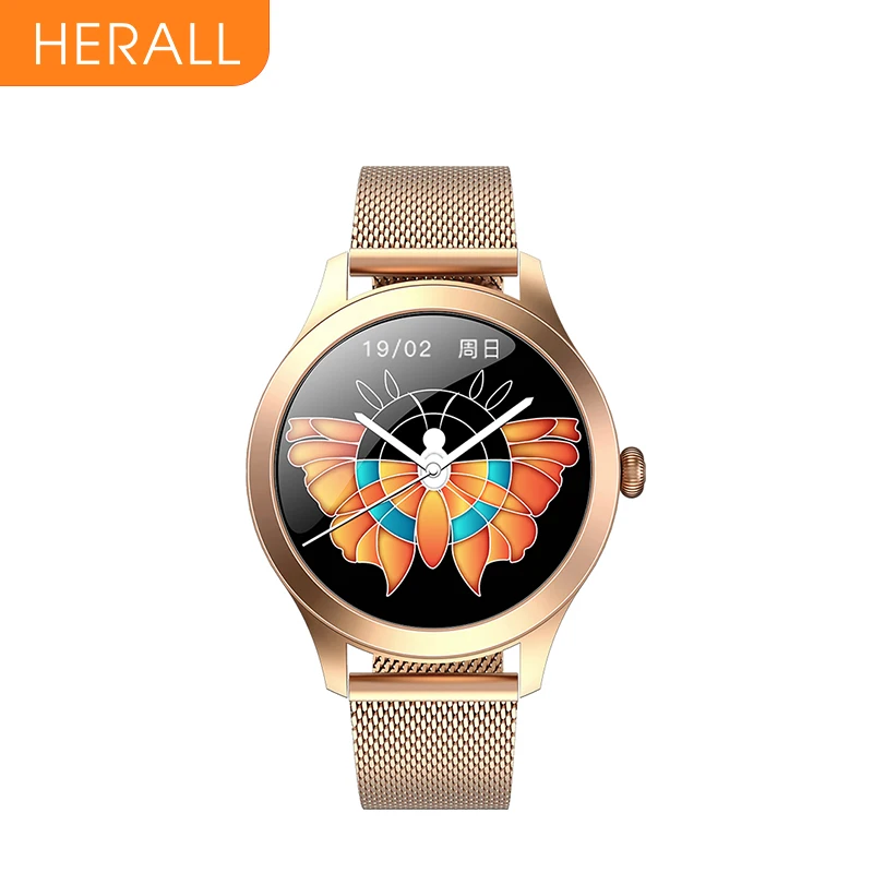 HERALL 2021 Fashion Smart Watch Luxurious Women's Watches Bracelet Blood Pressure Health Monitoring Smartwatch For Android iOS