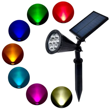 

Solar Spotlight Outdoor Lighting Garden Solar Lamp Adjustable Landscape Wall Light for Decoration IP55 Waterproof Solar Powered