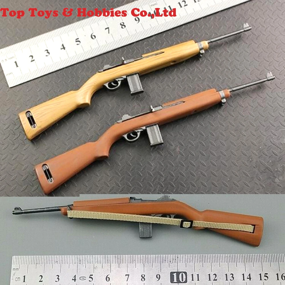 

15cm 1/6 Scale Model MiniToys US M1Carbine gun Alloy model trigger movable For 12 inches Soldier Figure Accessories Collection
