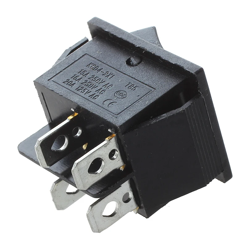 2 шт черный 4 штифта DPST вкл/выкл кулисный переключатель AC 250 V/15A 125 V/20A