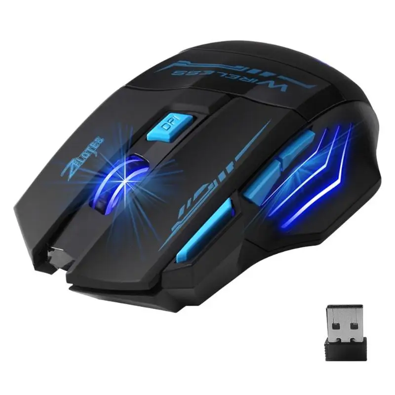Беспроводная оптическая USB мышь F14 2 4 ГГц 7 кнопок 2400DPI компьютерные мыши с