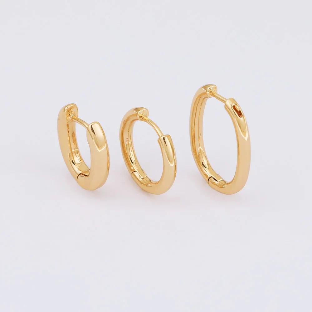 

Whjuice 10 шт. ювелирные аксессуары/Сделай сам/ручная работа/в форме одной петли/серьги-гвоздики/ПОДЛИННОЕ золотое покрытие/детали для сережек