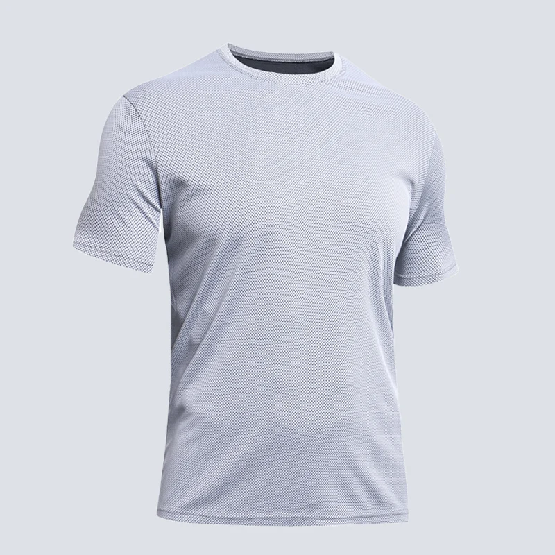 light gray UABRAV Marathon быстросохнущая Мужская футболка для бега Баскетбол Фитнес гимнастическая майка для пробежки тренировки Топ для тренировок одежда Спорт 47 - Цвет: light gray
