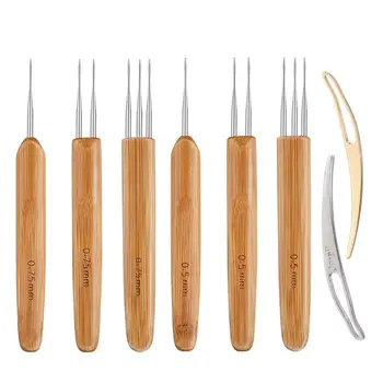 

8PCS Dreadlocks Crochet Hook Crochet Needle and Interlocking Tools for Dreadlocks, Interlocks Sisterlocks Braid Craft