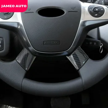 

Jameo Auto Car Steering Wheel Cover Trim Sticker Fit for Ford Focus 3 MK3 Kuga Escape 2012 2013 2014 2015 Cmax C-Max 2017 2018