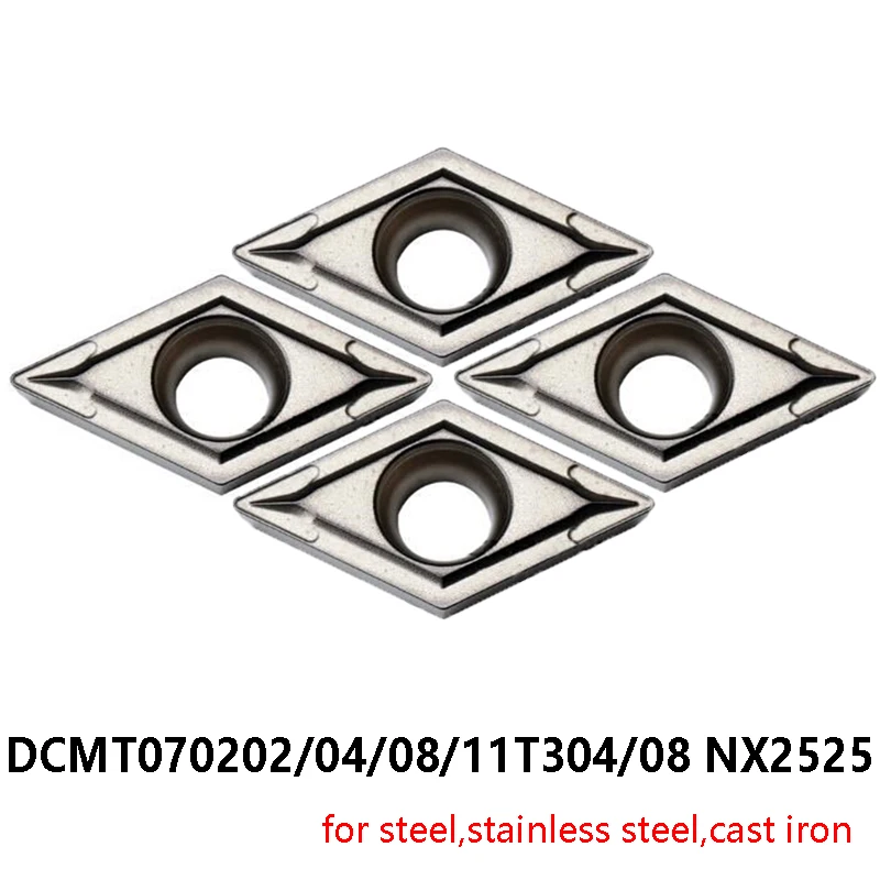 

Original Turning Tool DCMT070202 DCMT070204 DCMT070208 DCMT11T304 DCMT11T308 NX2525 DCMT 070202 11T304 11T308 Carbide Cutting