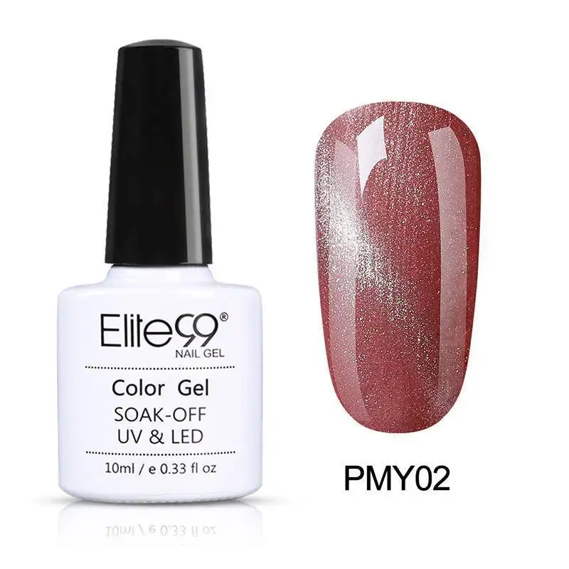 PMY02 Elite99 Magnetic Gel Nail Polish 10ml Wine Red Cat Eye Nail Art Gel Soak Off UV LED Gel Varnish Soak Off UV LED Nail Art Gel - Цвет: PMY02