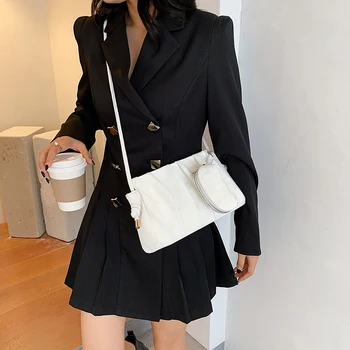

Folds Design Small PU Leather Crossbody Bags For Women 2020 Trend Bag Fashion Shoulder Handbags Female Travel Branded Bag