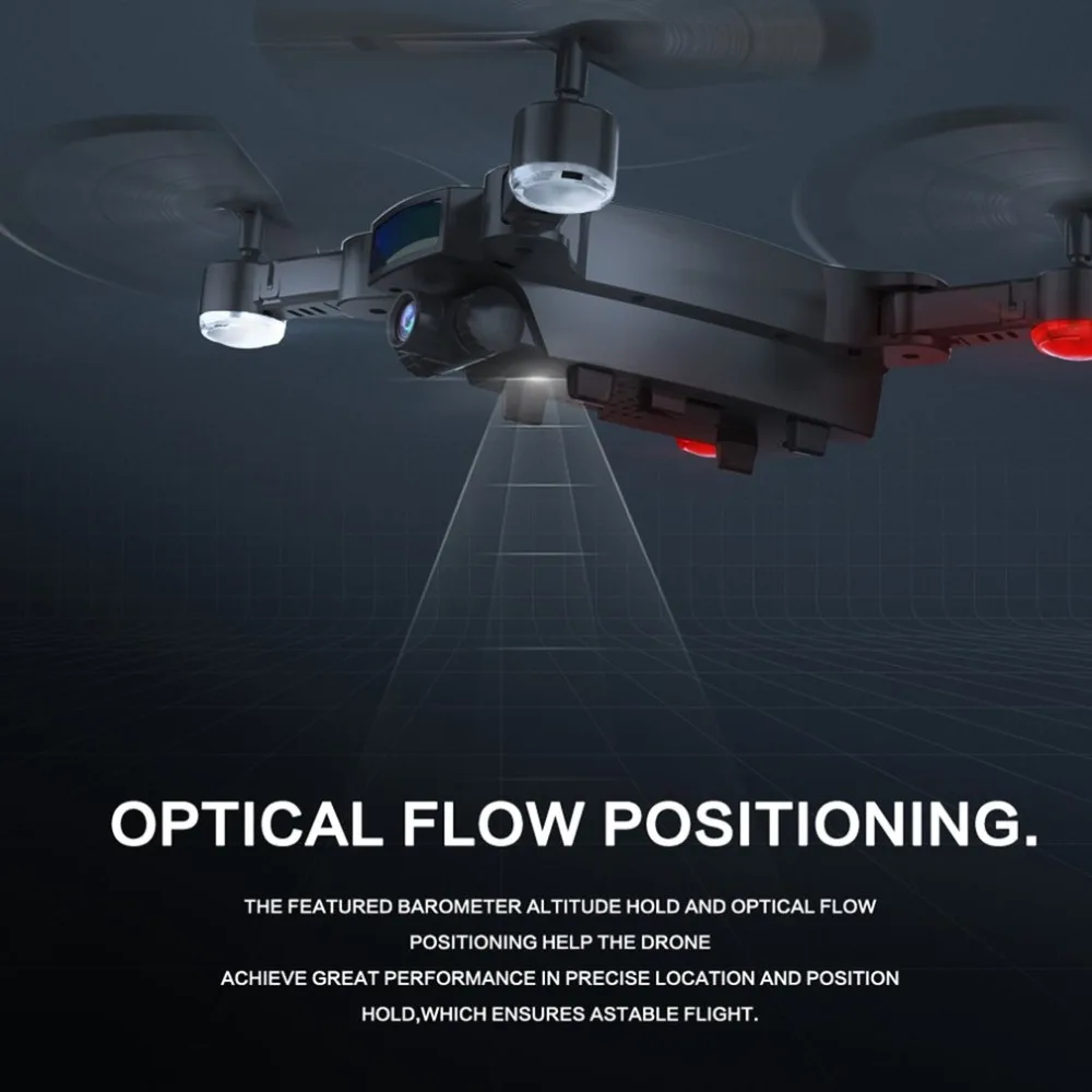 SMRC S6 drone with HD 720P wifi Double camera 2MP Gesture photo Optical flow positioning Smart follow me Helicopter