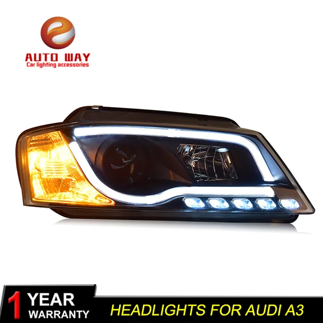 YILKAL Car Model Compatible With A3 Headlights 2008-2012 S3 Sedan Hatchback  Headlight DRL Hid Head Lamp Angel Eye Bi Xenon Beam Accessories Color  :｜ライト、レンズ