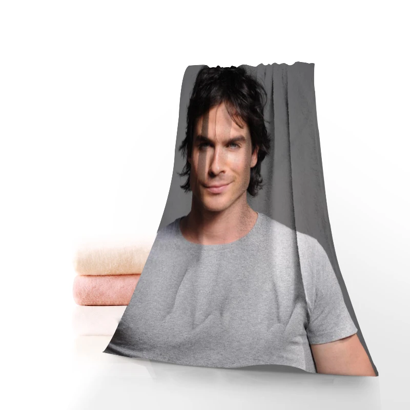 

Пользовательское модное банное полотенце Ian Somerhalder, стирка, домашний текстиль, дорожные полотенца из микрофибры для ванной комнаты для взрослых