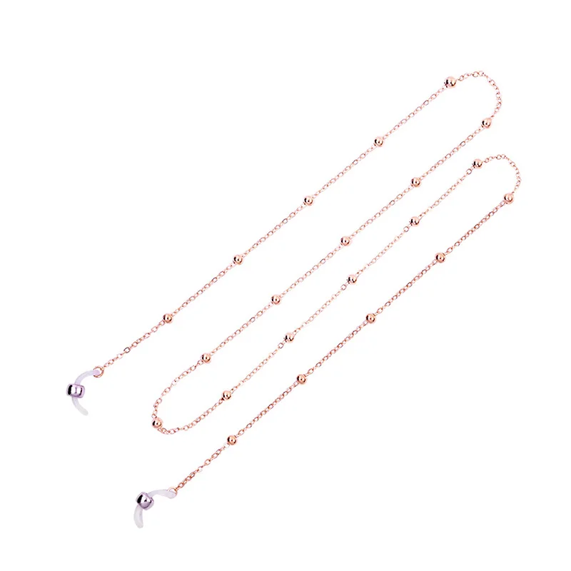 

New Fashion and special design Women Gold Eyeglass Chains Sunglasses Reading Beaded Eyewears Cord Neck Rope