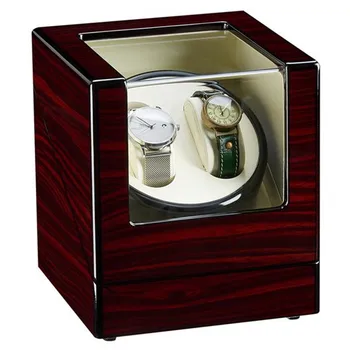 

High Quality Double Watch Winder Automatic Rotation Wood Display Case Storage Organizer Watch Storage Box Display Box