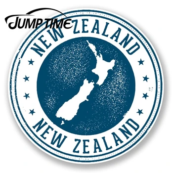 

Jump Time New Zealand Vinyl Sticker Decal Luggage Travel Label Tag Map FlagWaterproof Car Decal Trunk Car Accessories