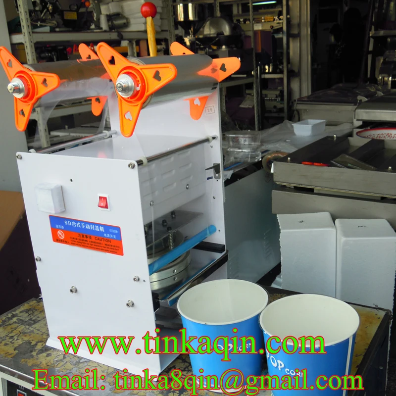 FGJ-Y1-1 semi-automatic capping machine Milk tea sealing Jelly plastic box tray cup Sealer Packing Machi | Бытовая техника