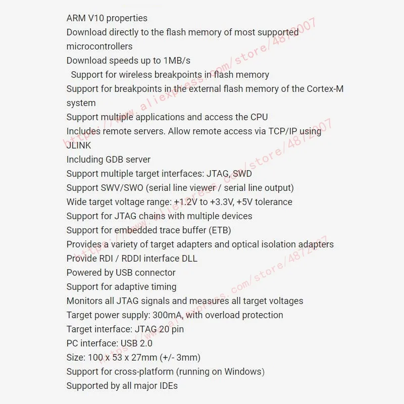 1 шт. J-link v10 J LINK J-LINK V10.1 эмулятор писатель STM32