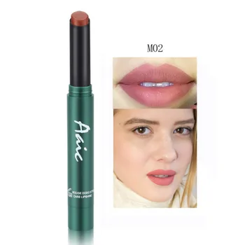 

1PC Matte Lipstick Rotation Automatic Lip Liner Moisturizing lipstick -