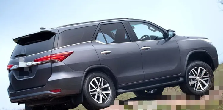 Автомобильный Стайлинг из нержавеющей стали оконная отделка 7 шт. для Toyota fortuner