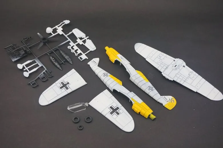 6 шт. 1:48 4D собрать самолет Второй мировой войны Германия Истребитель модель