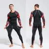 Men's Sports Suit MMA rashgard male Quick drying Sportswear Compression Clothing Fitness Training kit Thermal Underwear leggings 3