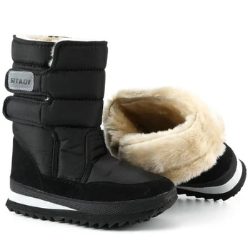 

Men boots winter men ankle boots waterproof plush non-slip flat men snow boots Plus size 39-45