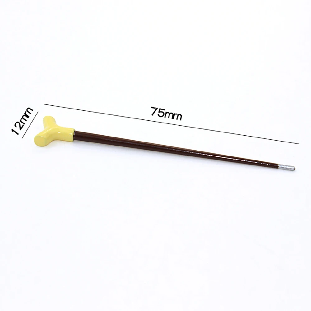 1/12 Dollhouse Miniature Accessories Mini Vintage Gentleman Walking Stick Simulation Crutch Model for Doll House Decoration ob11