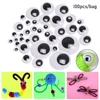 100Pcs/Pack Plastic Doll Eyes DIY Dolls Stuffed Toys Eye Puppet Dinosaur Eyes Not Self-adhesive Plush Doll Accessories 4
