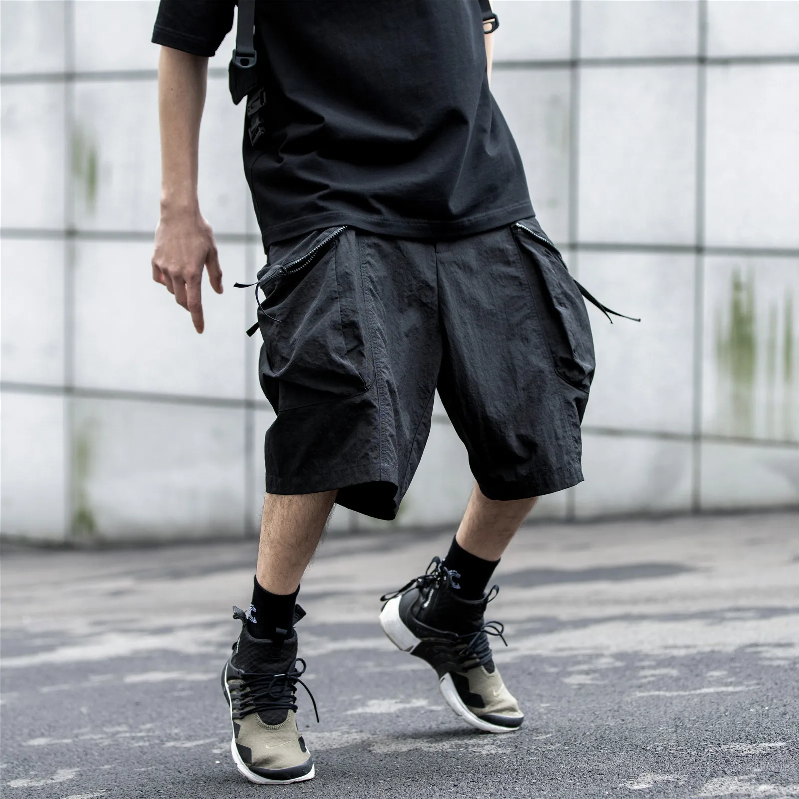 Catsstac-pantalones con bolsillos 3d, material de nailon ligero, transpirable, de calle, ninjawear - AliExpress Ropa de hombre