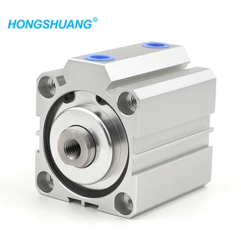 

SDA series Pneumatic Compact air Cylinder 25mm Bore to 5 10 15 20 25 30 35 40 45 50mm Stroke High quality double acting cylinder