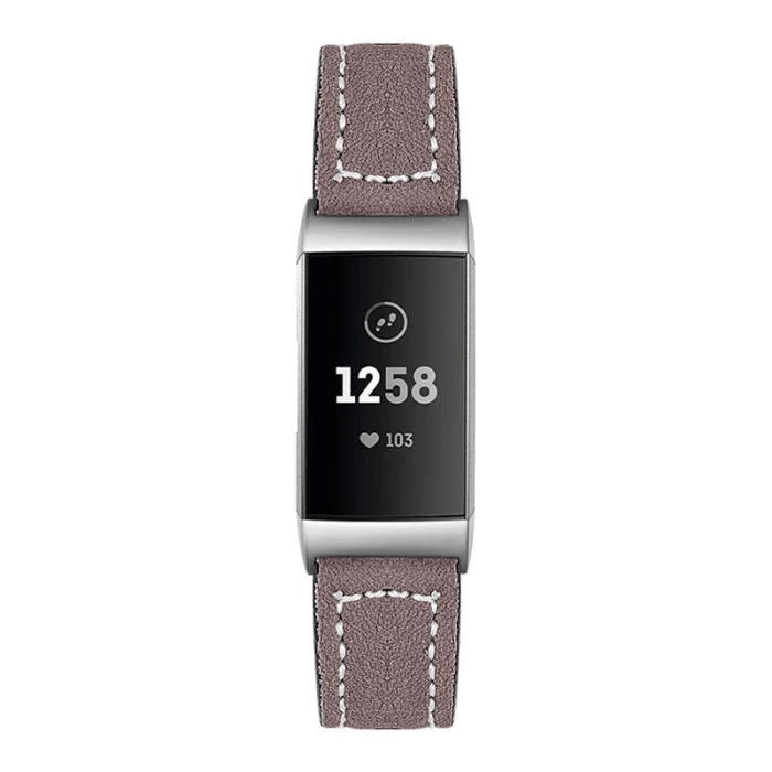 Кожаный Смарт-часы с заменой ремешка браслет ремешок для FitbitCharge 3 PUO88