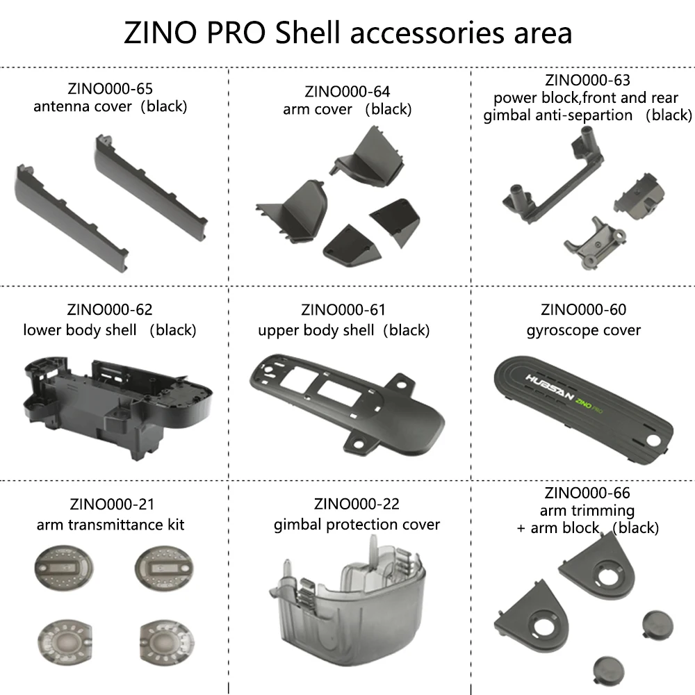 HUBSAN ZINO PRO UAV оболочка аксессуары верхняя и нижняя защитный чехол с зажимом |