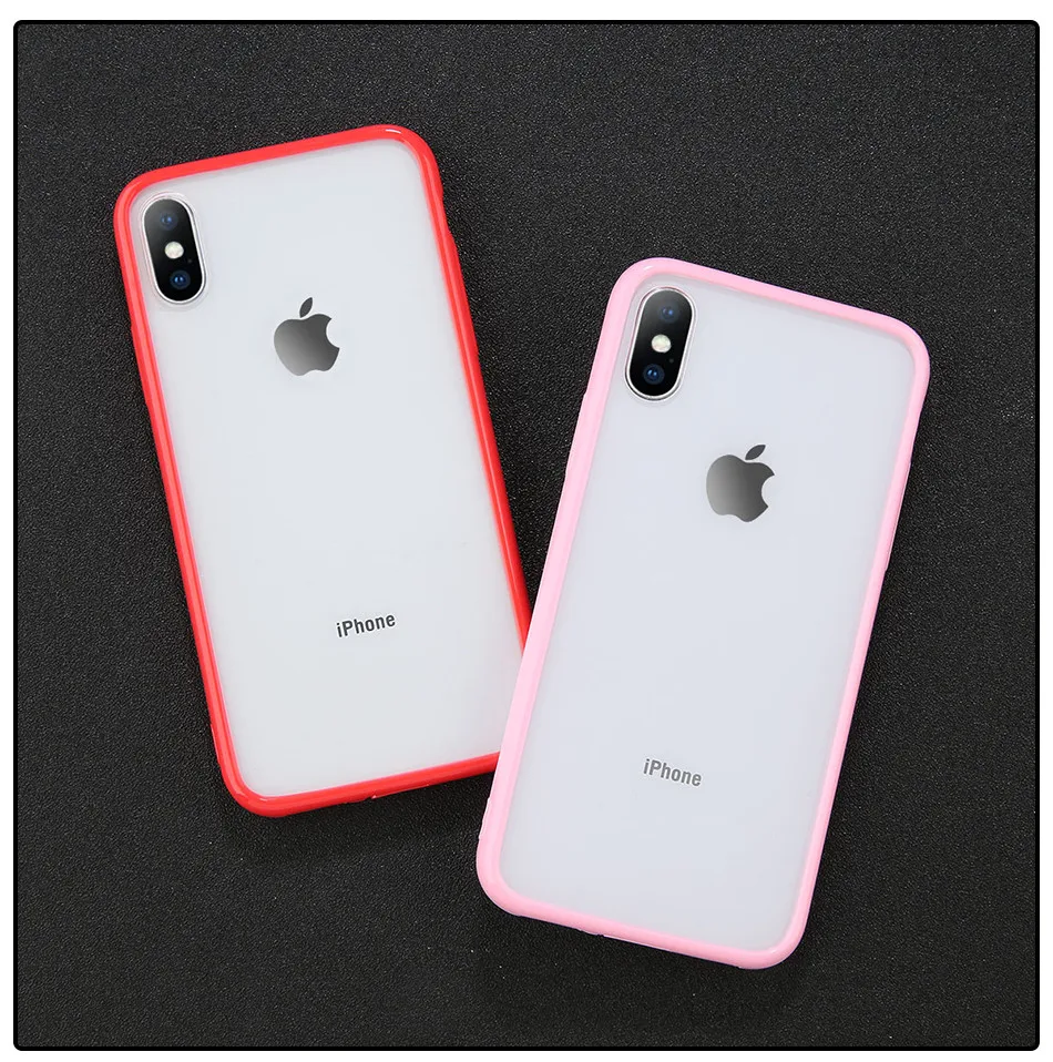 GTWIN Прозрачный Простой карамельный цвет чехол для телефона для iphone 11 Pro X XR XS Max 6 6S 7 8 Plus прозрачный ТПУ акриловый задний Чехол