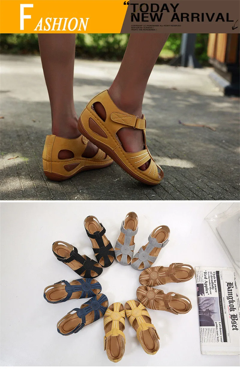 HOVINGE/модные летние женские босоножки; женская пляжная обувь; удобная легкая обувь на танкетке и высоком каблуке; Босоножки на платформе