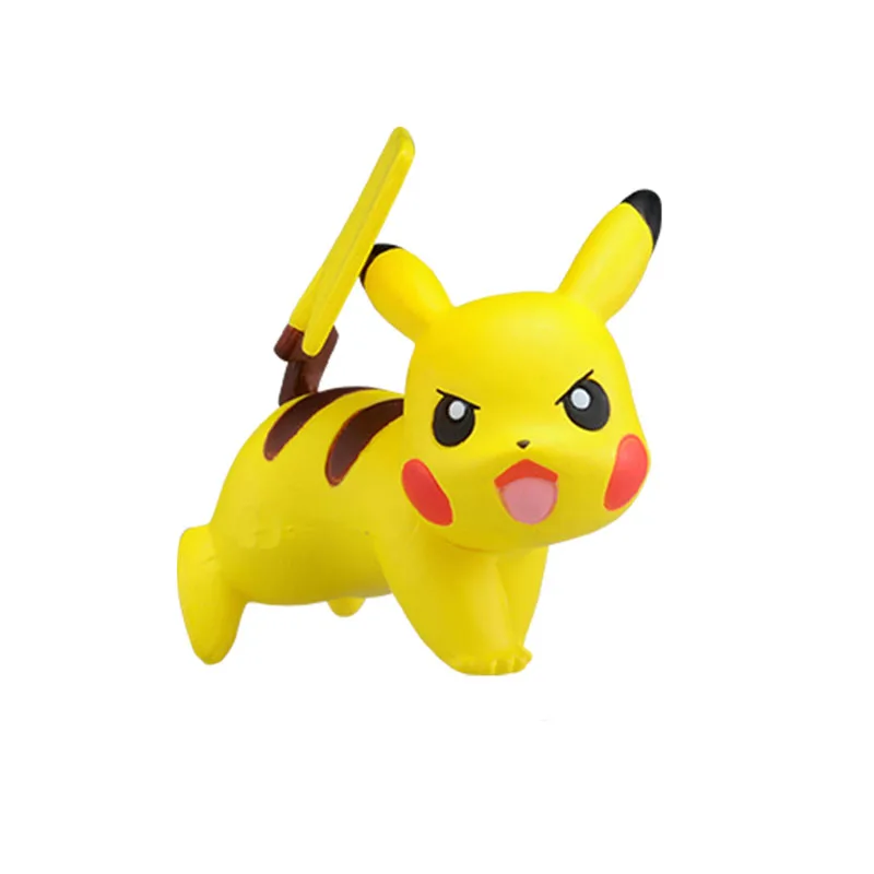 Takara Tomy Покемон Аниме Pika Vulpix Бульбазавр, чармандер Squirtle Rockruff Cubone Eevee Froakie Фигурки игрушки детские подарки - Цвет: Прозрачный